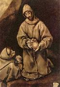 El Greco Hl. Franziskus und Bruder Leo, uber den Tod meditierend china oil painting artist